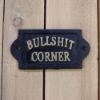 Picture of Bullshit Corner-skylt 