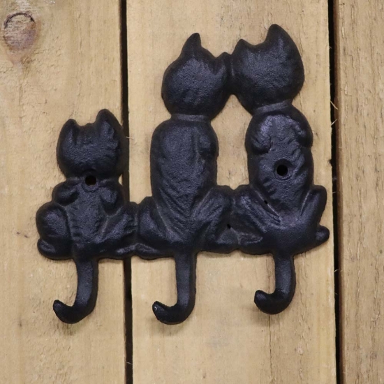 Picture of Tre katter i rad krok